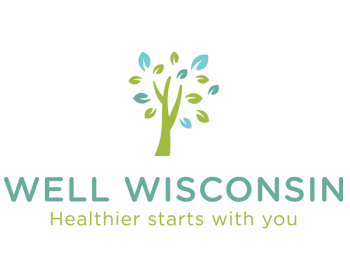 Well Wisconsin logo with image of tree and tagline "Healthier starts with you"